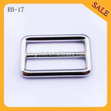 RB17 Custom handbags nickle loop ring,logo side release buckle